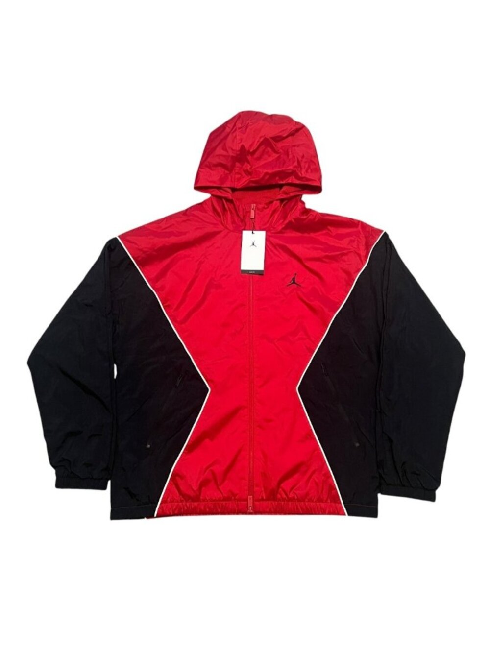 Nike Jordan Brooklyn Hooded Draft Jacket Varsity Red Black HF9333-636 L XL 2XL